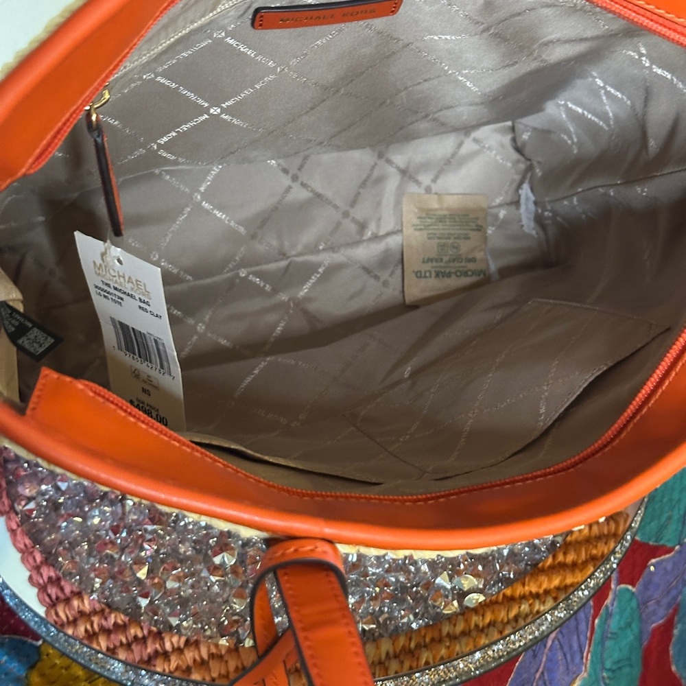 NWT - Michael Kors “The Michael” Large Ombré Straw Tote. Retail $498.00 - Picture 3 of 4